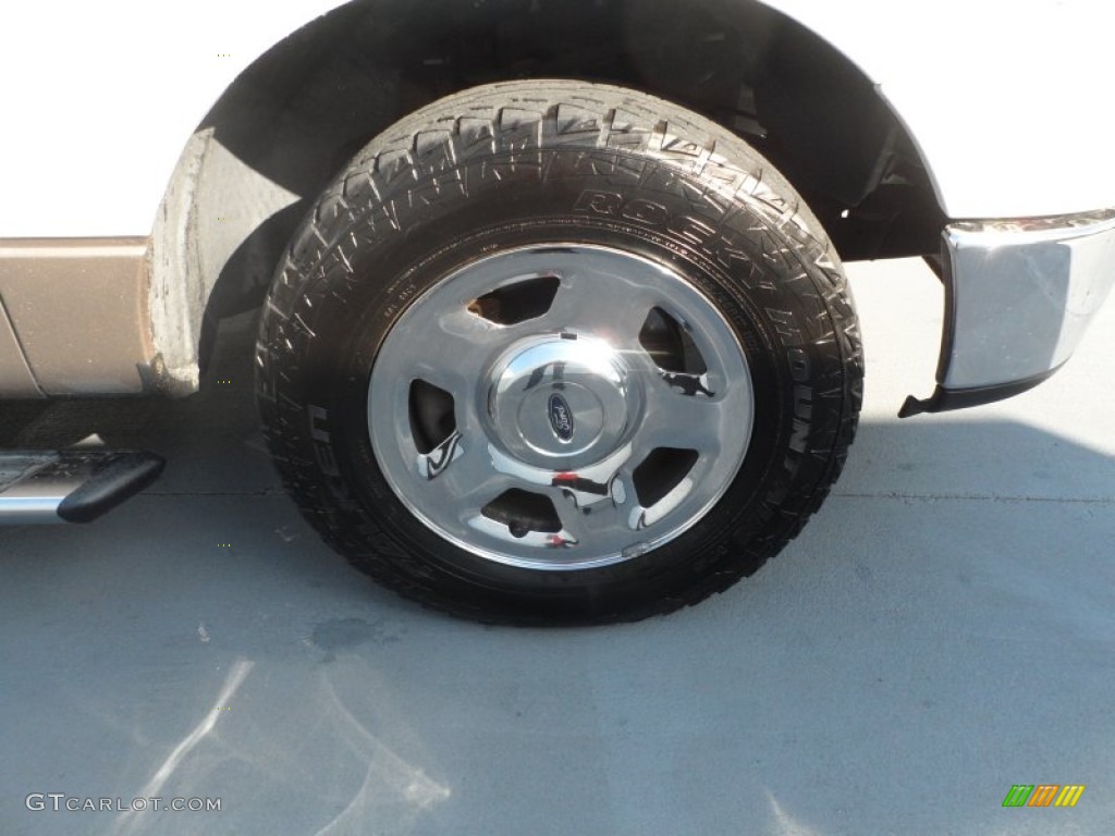 2006 F150 XLT SuperCrew - Oxford White / Tan photo #14