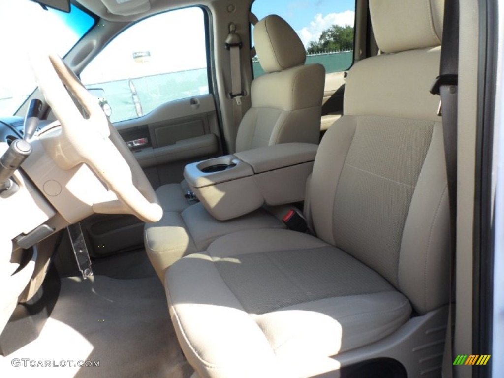 2006 F150 XLT SuperCrew - Oxford White / Tan photo #31
