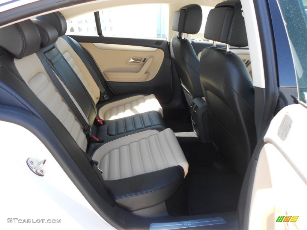 Desert Beige/Black Interior 2013 Volkswagen CC Sport Plus Photo #68120660