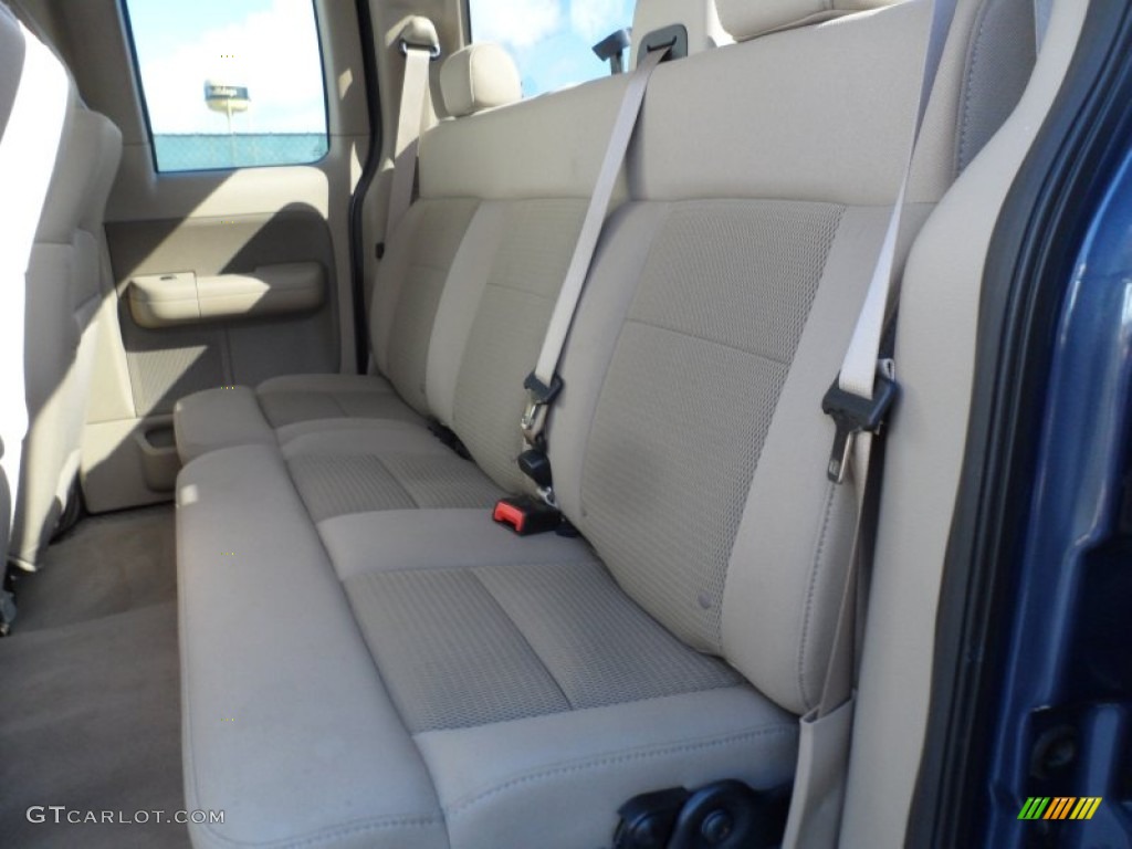 2004 F150 XLT SuperCab - Medium Wedgewood Blue Metallic / Tan photo #32
