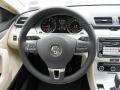 Desert Beige/Black 2013 Volkswagen CC Sport Steering Wheel