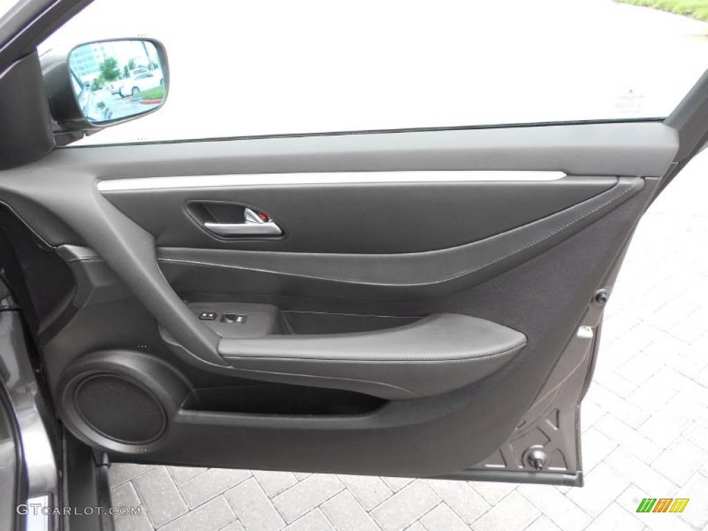 2012 Acura ZDX SH-AWD Technology Ebony Door Panel Photo #68124761