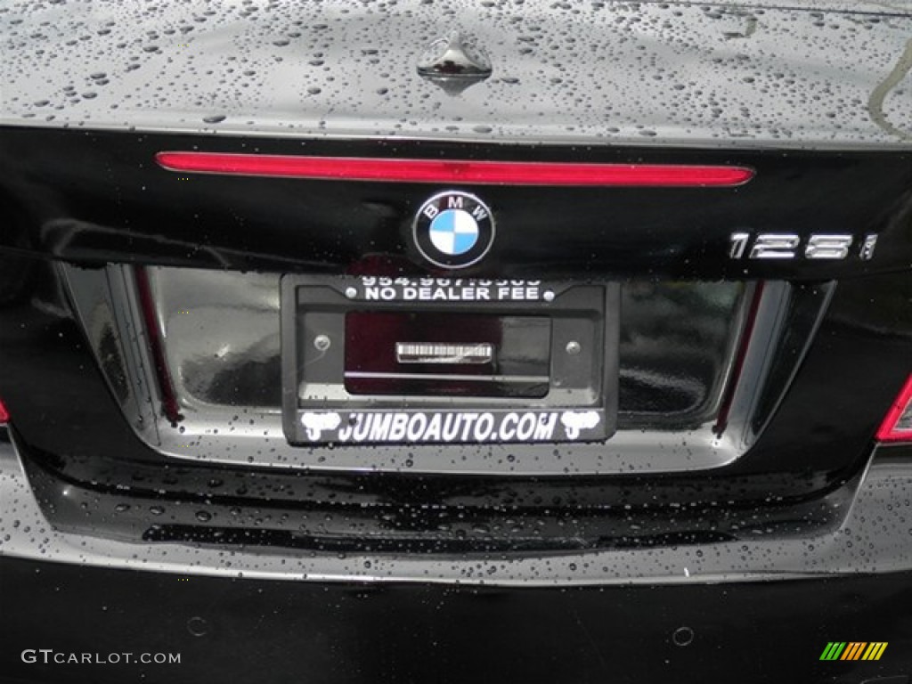 2008 1 Series 128i Convertible - Jet Black / Coral Red photo #15