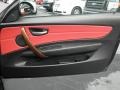 2008 BMW 1 Series Coral Red Interior Door Panel Photo