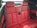 2008 BMW 1 Series Coral Red Interior Rear Seat Photo