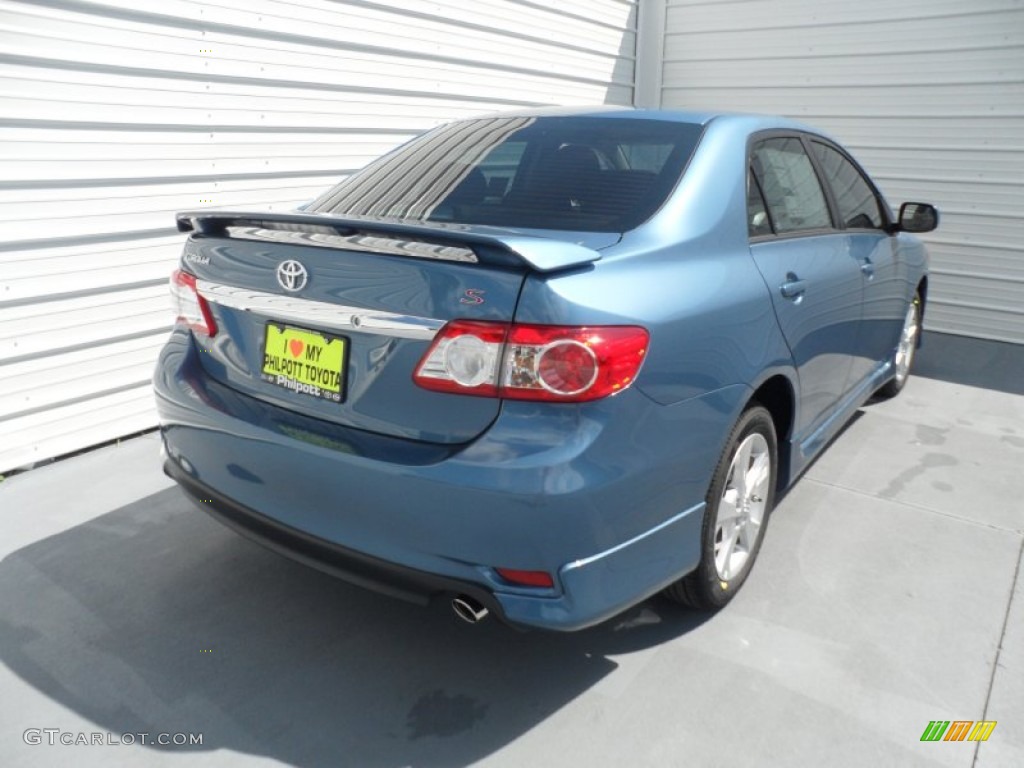 2012 Corolla S - Tropical Sea Metallic / Dark Charcoal photo #3