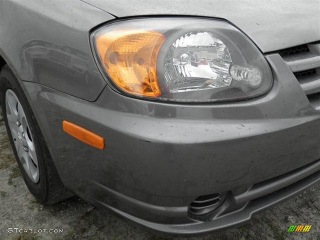 2004 Accent GL Sedan - Stormy Gray / Gray photo #2