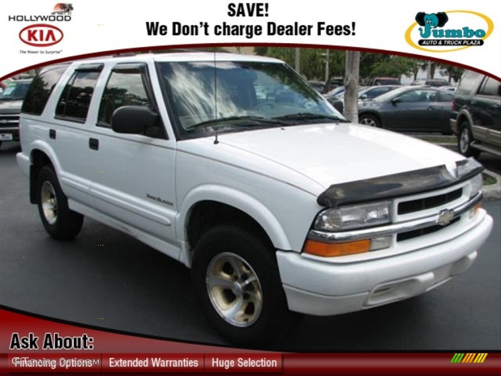 2000 Blazer Trailblazer - Summit White / Beige photo #1