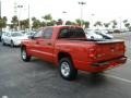 2008 Flame Red Dodge Dakota SLT Crew Cab  photo #3