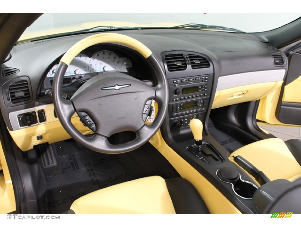 2002 Thunderbird Premium Roadster - Inspiration Yellow / Midnight Black photo #6