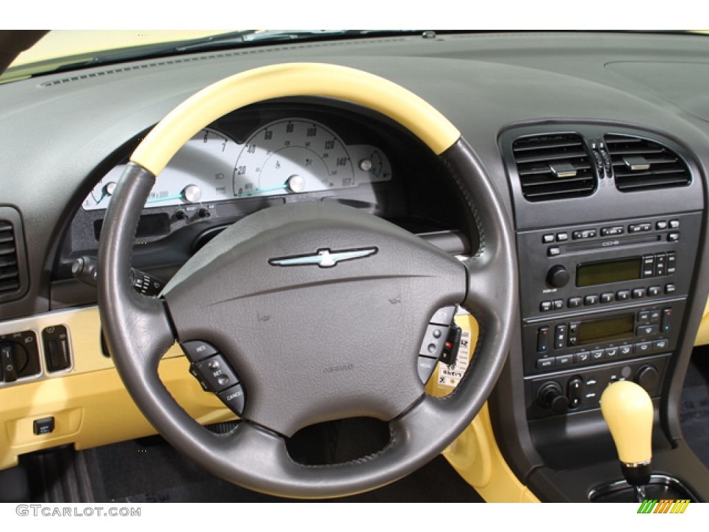 2002 Thunderbird Premium Roadster - Inspiration Yellow / Midnight Black photo #7