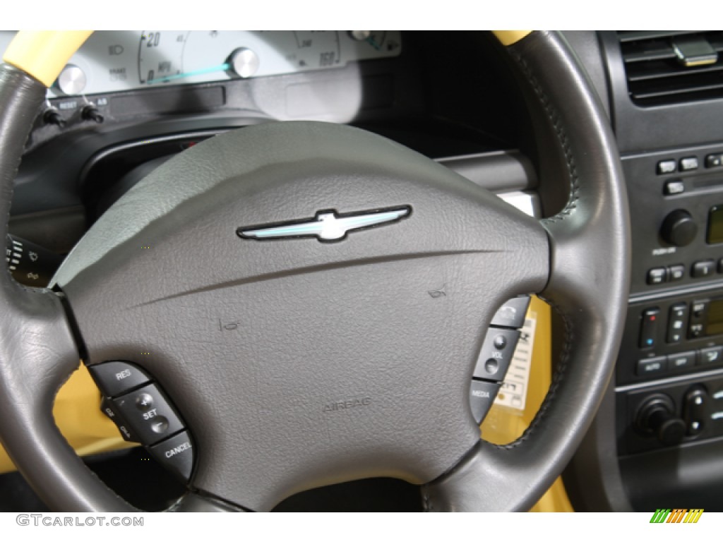 2002 Thunderbird Premium Roadster - Inspiration Yellow / Midnight Black photo #8