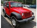 2008 Flame Red Jeep Wrangler X 4x4  photo #12
