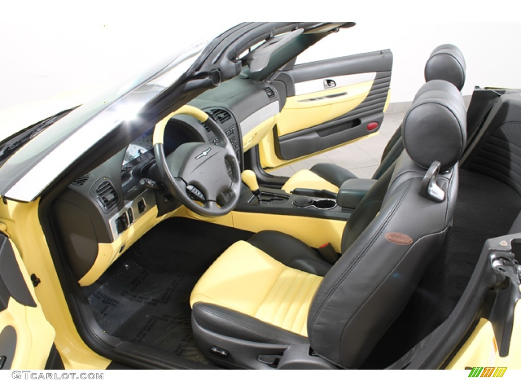 2002 Thunderbird Premium Roadster - Inspiration Yellow / Midnight Black photo #13