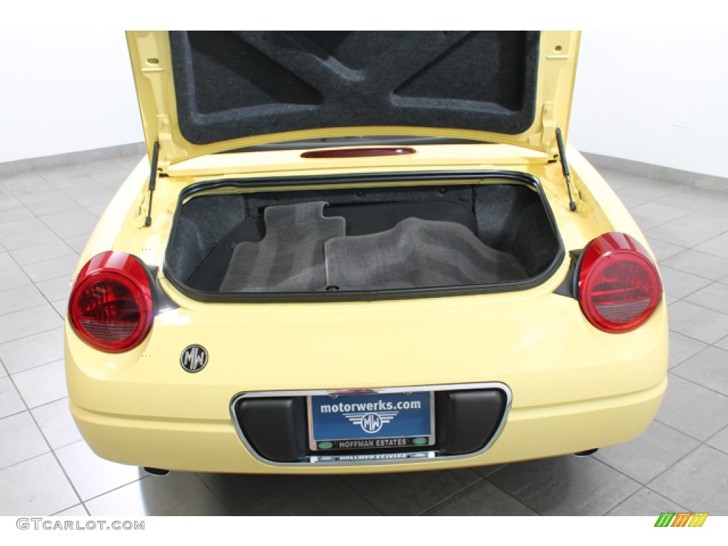 2002 Thunderbird Premium Roadster - Inspiration Yellow / Midnight Black photo #20