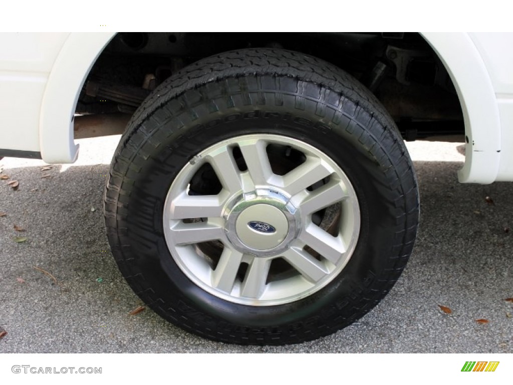 2004 F150 Lariat SuperCrew 4x4 - Oxford White / Tan photo #23