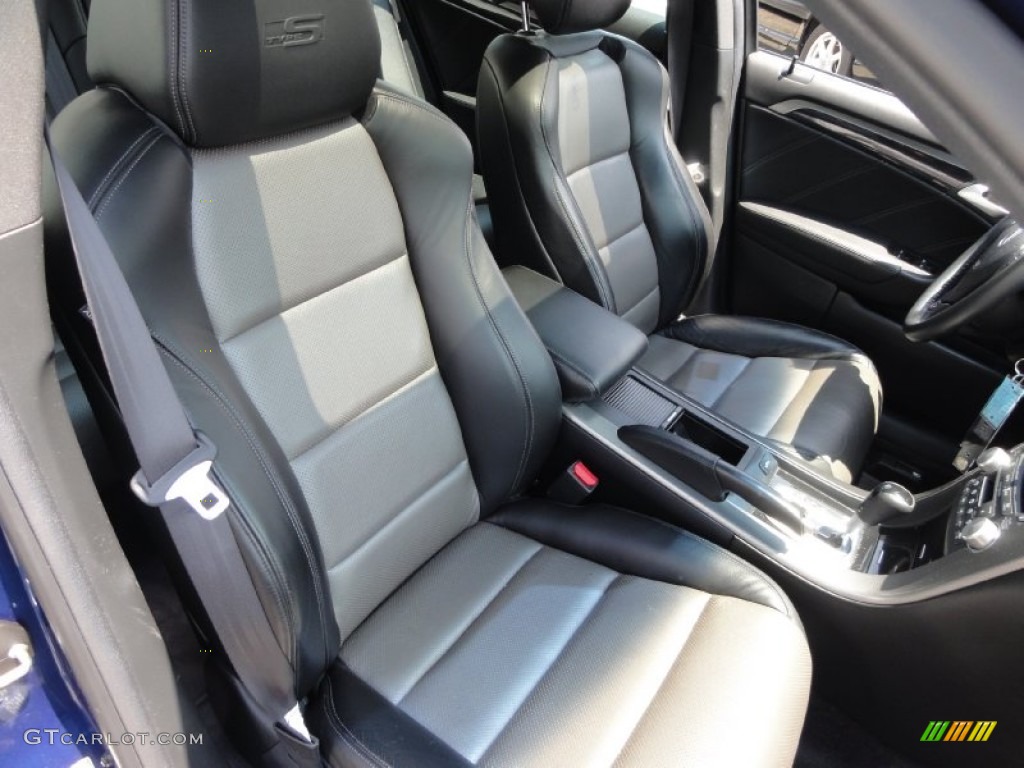 Ebony/Silver Interior 2008 Acura TL 3.5 Type-S Photo #68129634