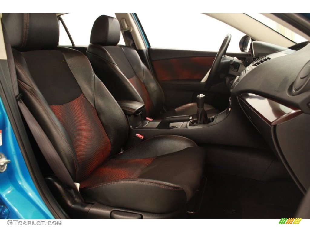 Black/Red Interior 2010 Mazda MAZDA3 MAZDASPEED3 Sport 5 Door Photo #68133602