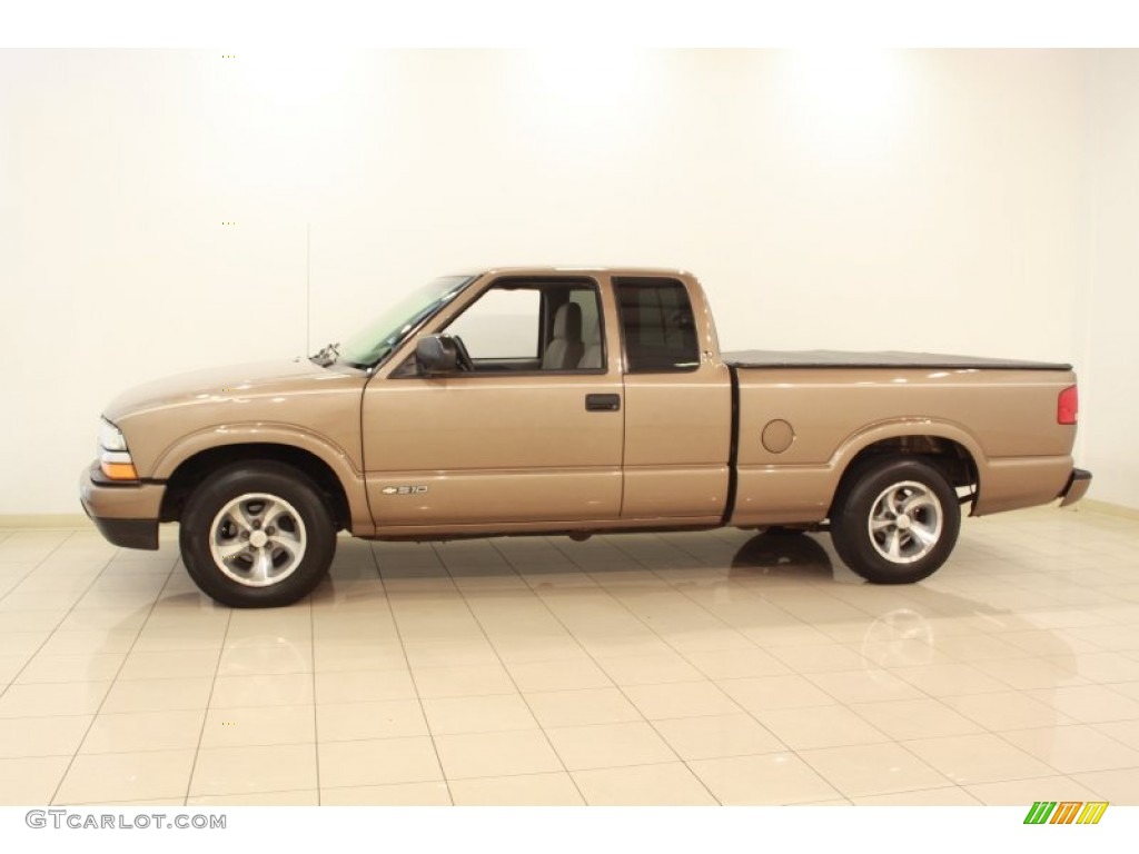 2003 S10 LS Extended Cab - Sandalwood Metallic / Beige photo #4