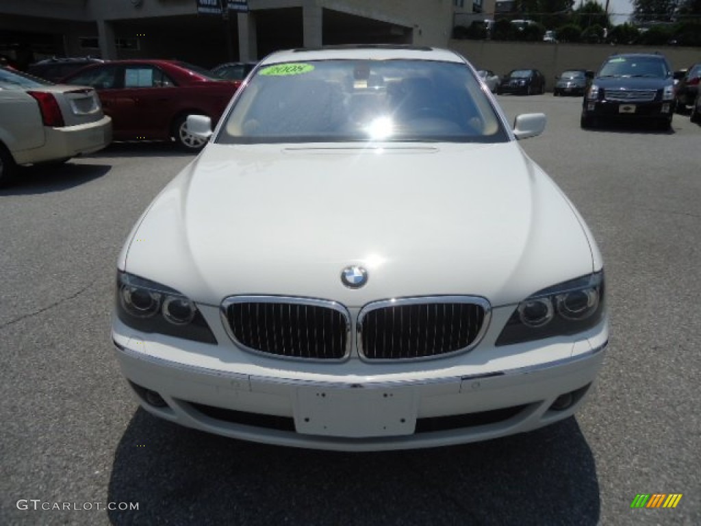 2008 7 Series 750Li Sedan - Alpine White / Natural Brown photo #3