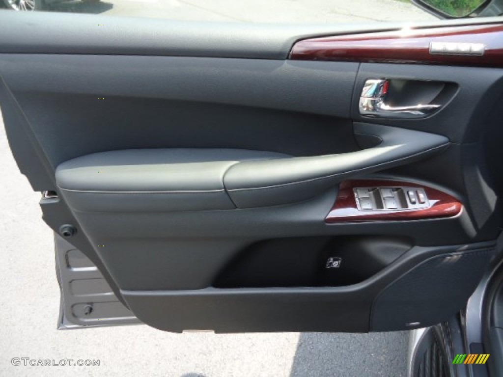 2013 Lexus LX 570 Black/Mahogany Accents Door Panel Photo #68134022