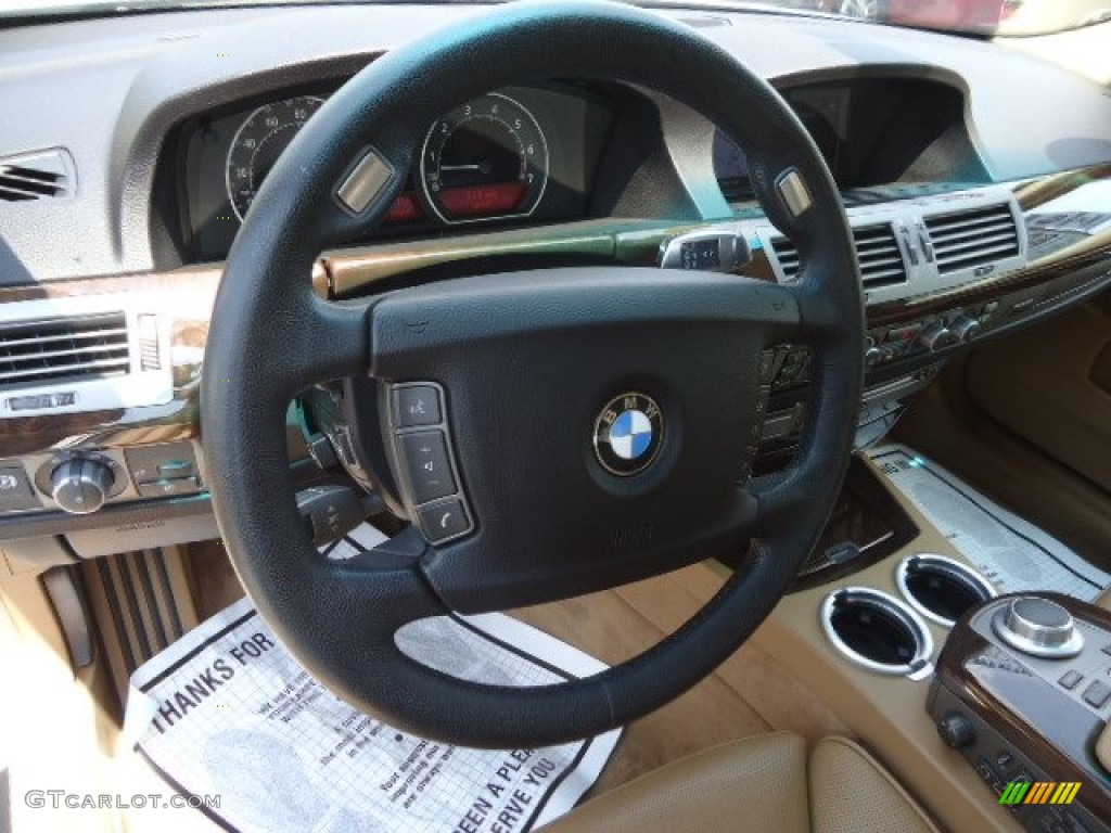 2008 7 Series 750Li Sedan - Alpine White / Natural Brown photo #13