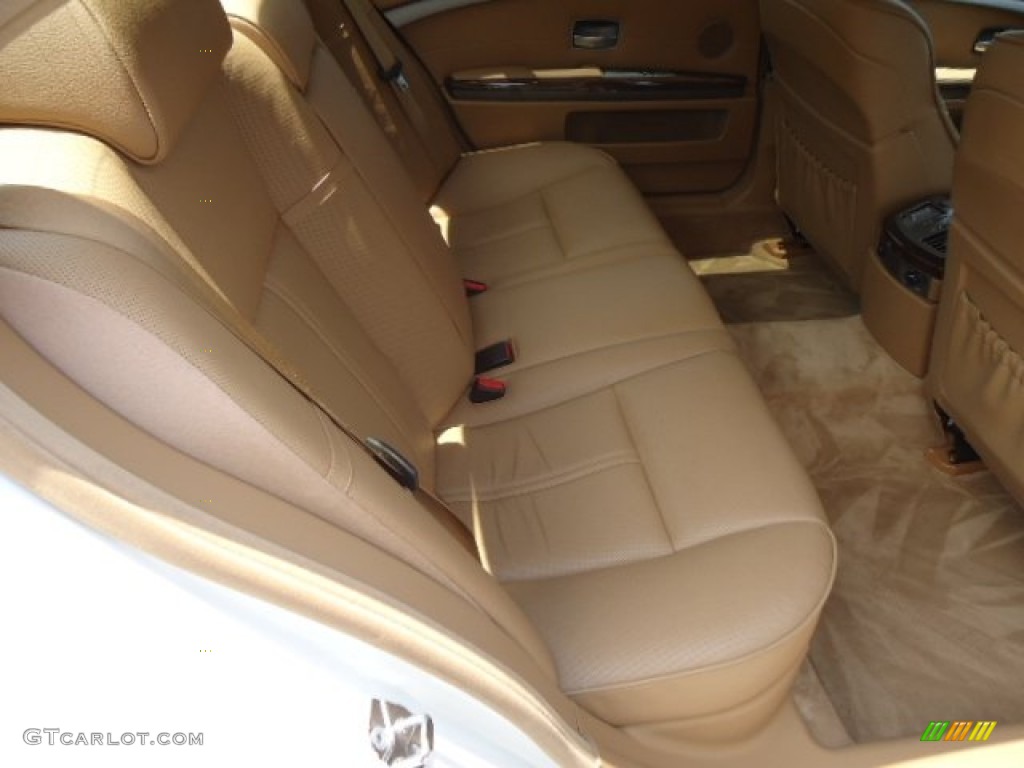 2008 7 Series 750Li Sedan - Alpine White / Natural Brown photo #17