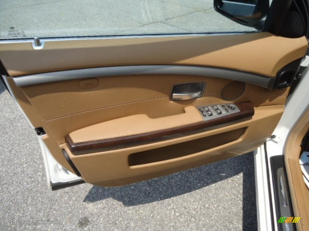 2008 7 Series 750Li Sedan - Alpine White / Natural Brown photo #19