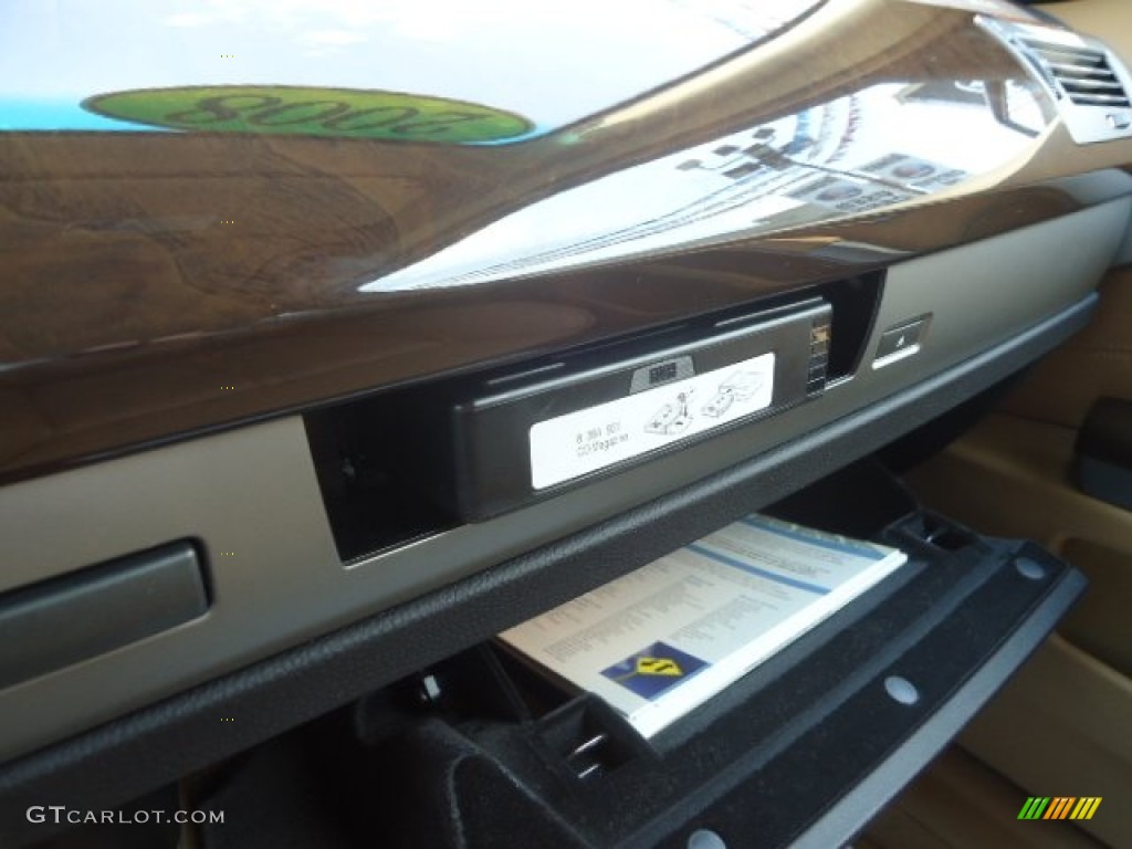 2008 7 Series 750Li Sedan - Alpine White / Natural Brown photo #37