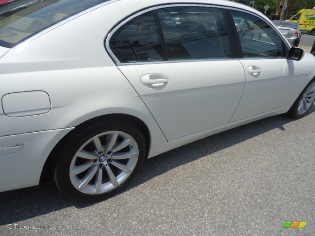 2008 7 Series 750Li Sedan - Alpine White / Natural Brown photo #57