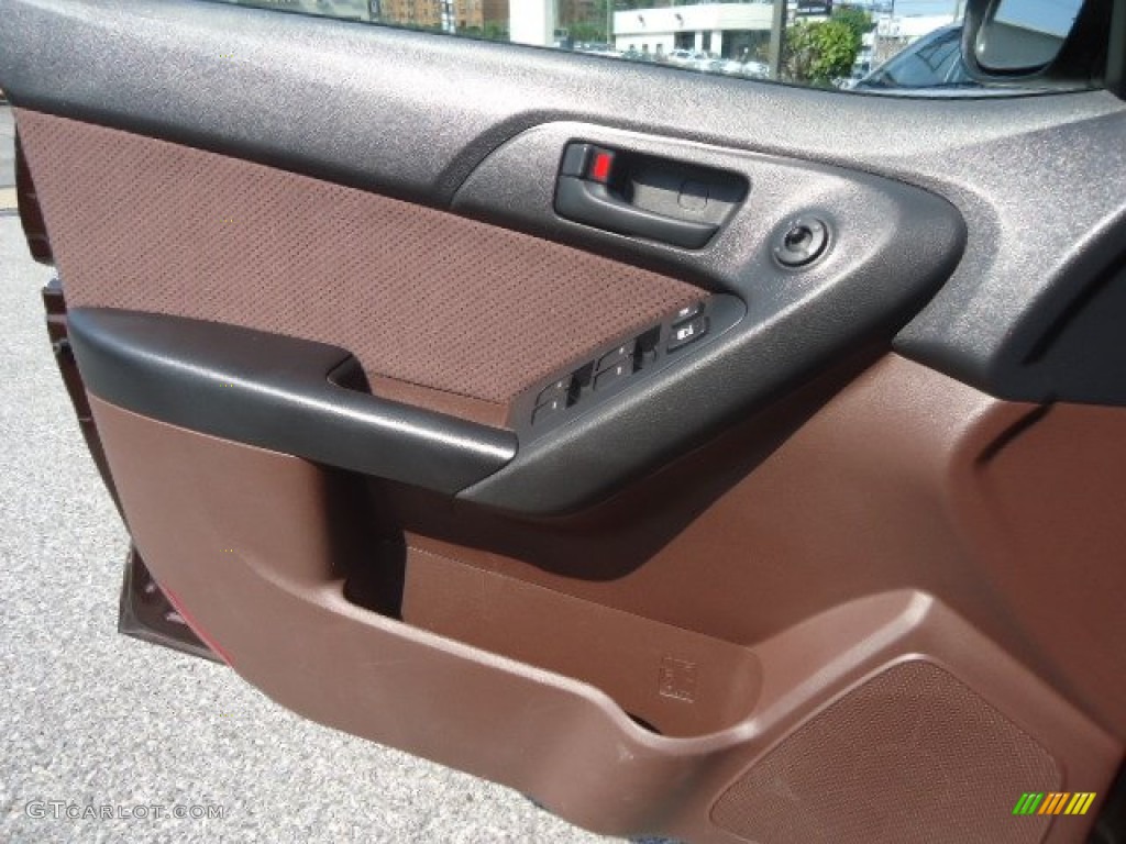 2011 Kia Forte EX Coffee Door Panel Photo #68134661