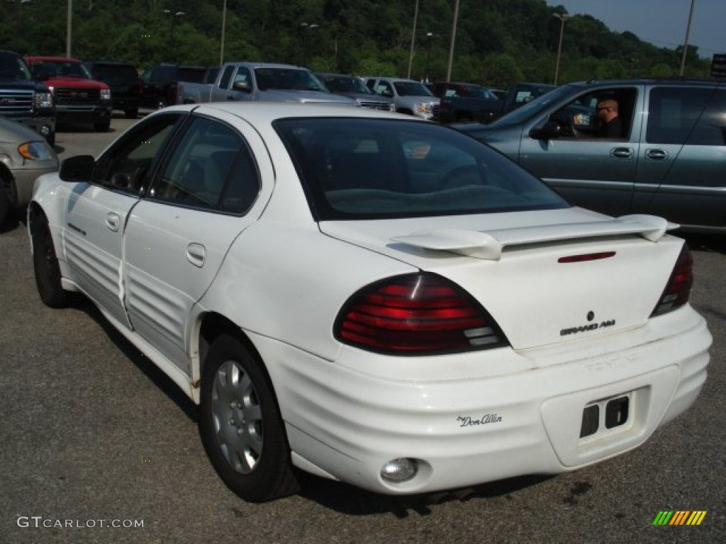 1999 Grand Am SE Sedan - Arctic White / Dark Pewter photo #4