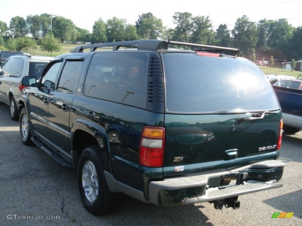 2003 Suburban 1500 Z71 4x4 - Dark Green Metallic / Gray/Dark Charcoal photo #4