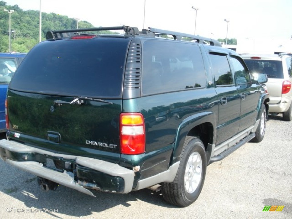2003 Suburban 1500 Z71 4x4 - Dark Green Metallic / Gray/Dark Charcoal photo #6