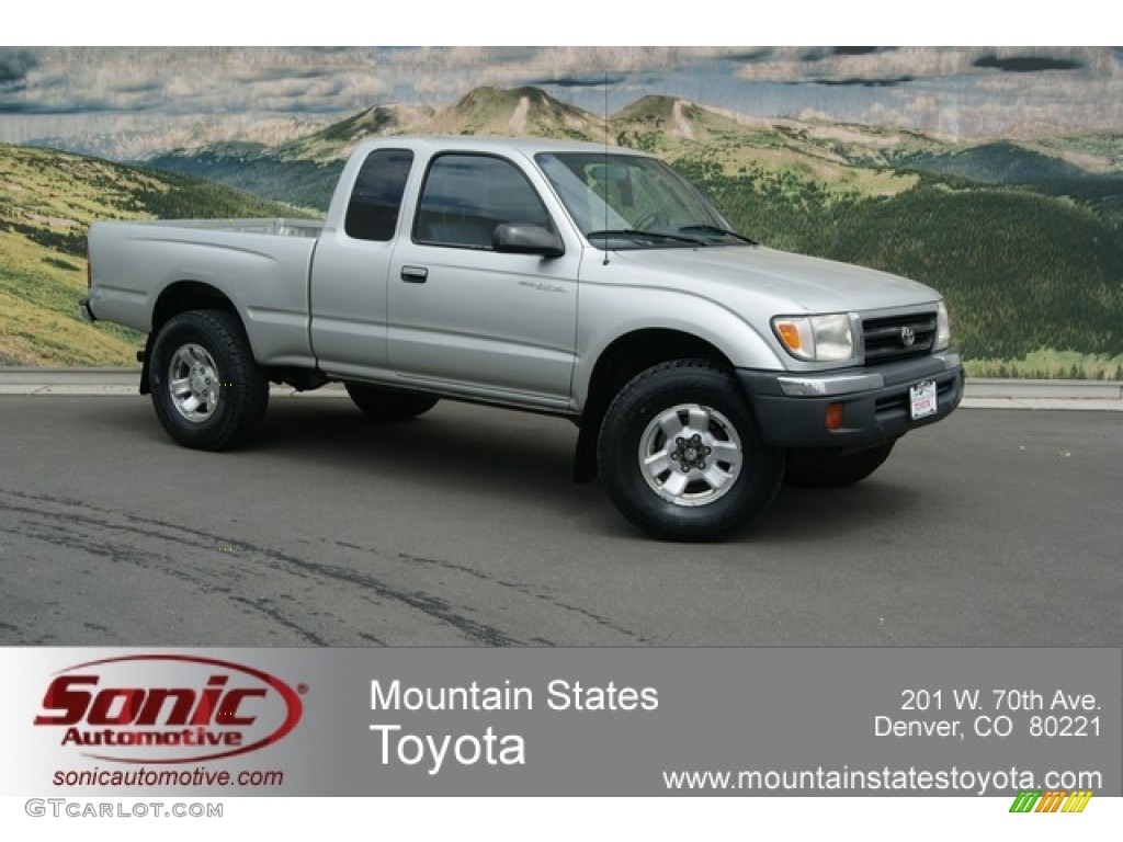 2000 Tacoma SR5 Extended Cab 4x4 - Lunar Mist Metallic / Gray photo #1