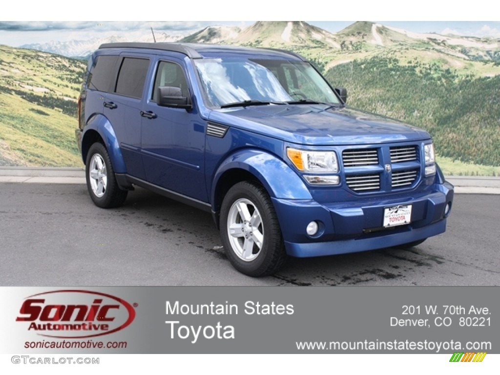 2010 Nitro SXT 4x4 - Deep Water Blue Pearl / Dark Slate Gray/Light Slate Gray photo #1