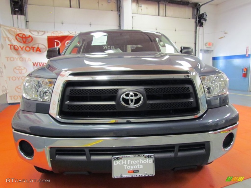 2010 Tundra Double Cab 4x4 - Slate Gray Metallic / Black photo #2