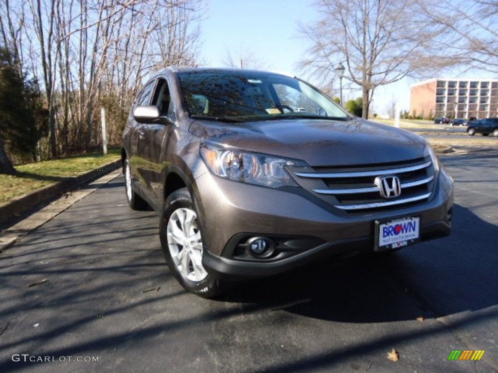 2012 CR-V EX-L 4WD - Urban Titanium Metallic / Beige photo #1