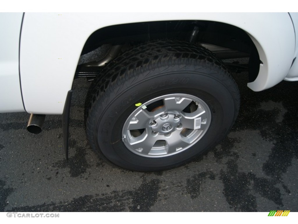 2012 Tacoma V6 SR5 Double Cab 4x4 - Super White / Graphite photo #10