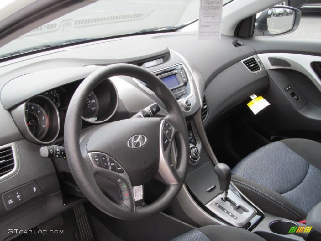 2013 Hyundai Elantra Coupe GS Black Dashboard Photo #68142431