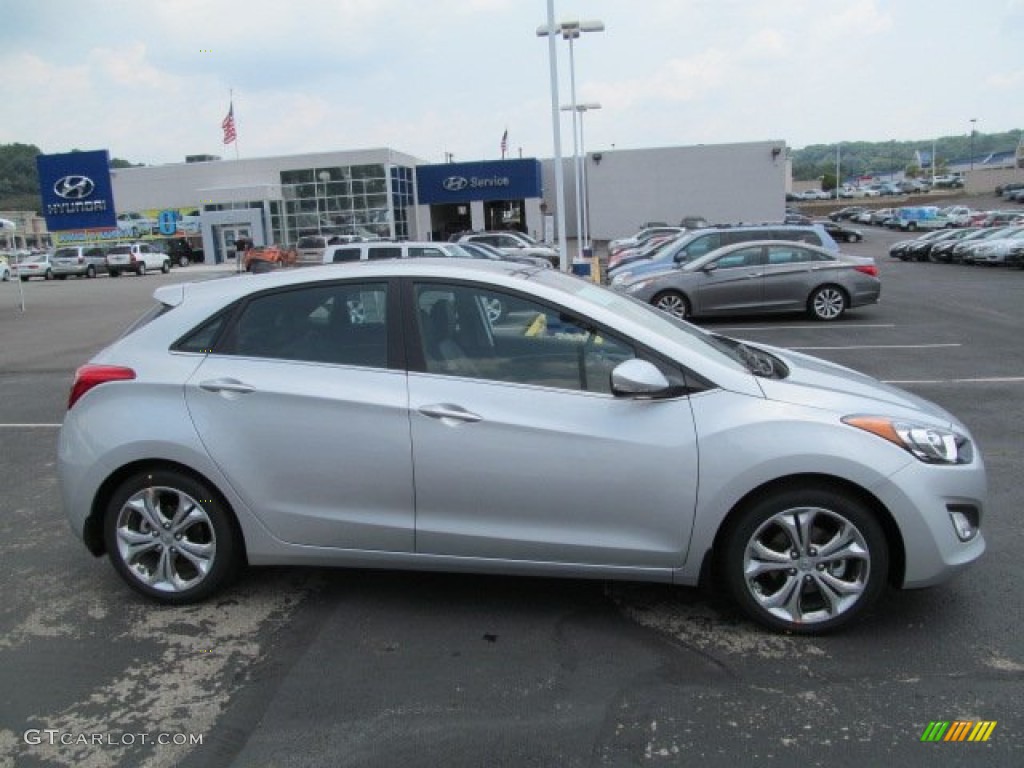 2013 Elantra GT - Shimmering Air Silver / Black photo #2