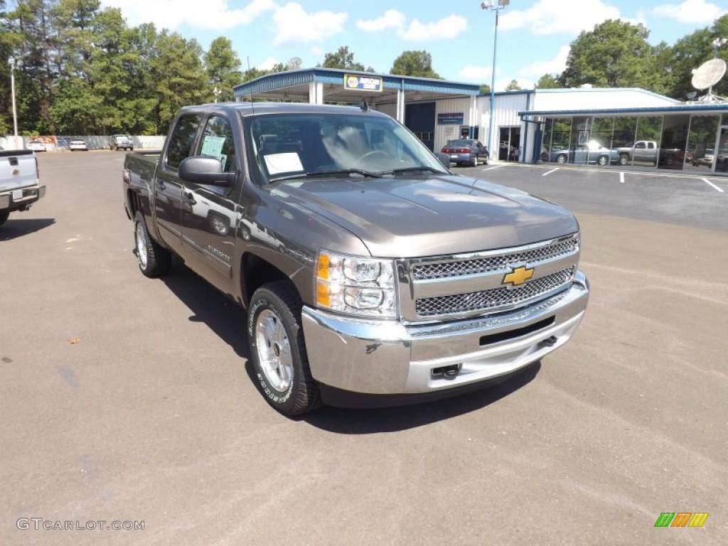 2013 Silverado 1500 LT Crew Cab 4x4 - Mocha Steel Metallic / Ebony photo #7