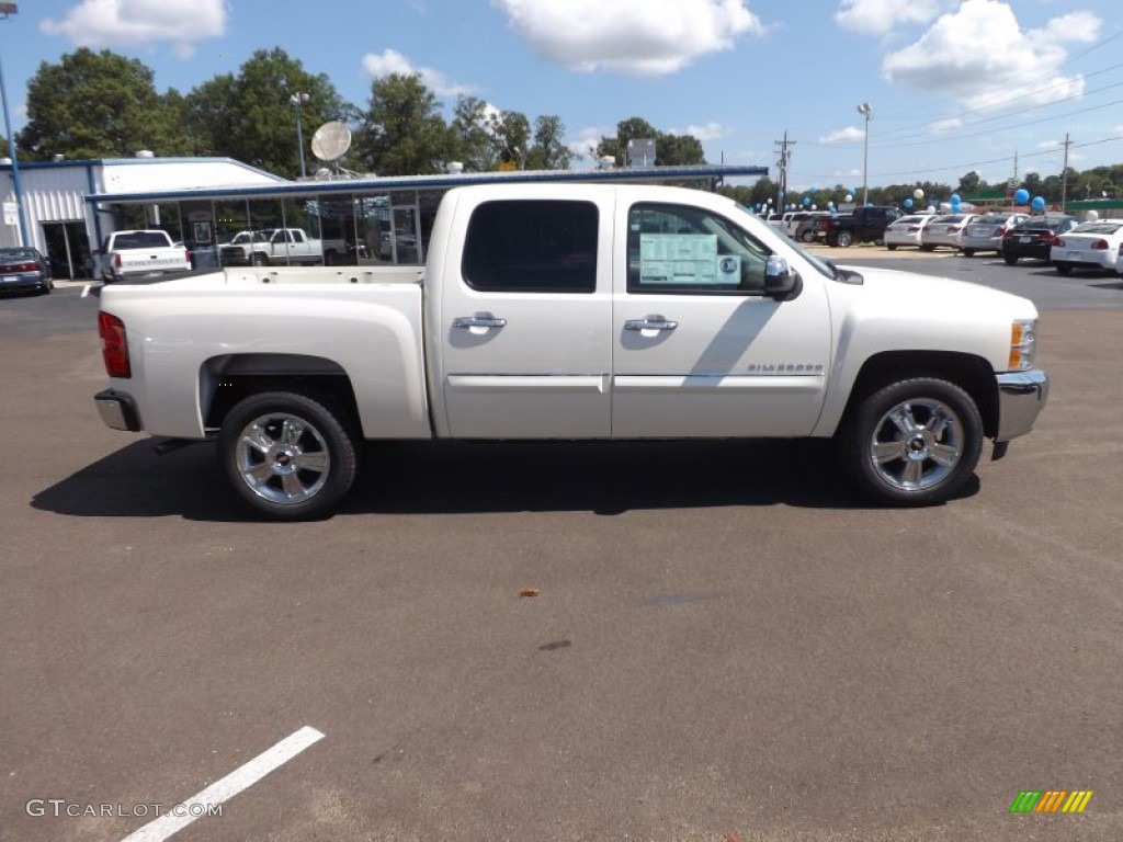 White Diamond Tricoat 2013 Chevrolet Silverado 1500 LT Crew Cab Exterior Photo #68144460