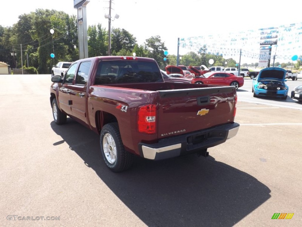 2013 Silverado 1500 LT Crew Cab 4x4 - Deep Ruby Metallic / Ebony photo #3