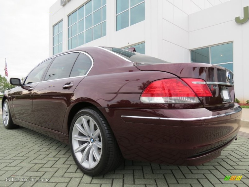 2008 7 Series 750Li Sedan - Barbera Red Metallic / Natural Brown photo #3