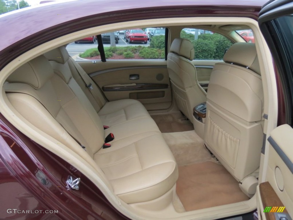 Natural Brown Interior 2008 BMW 7 Series 750Li Sedan Photo #68145218