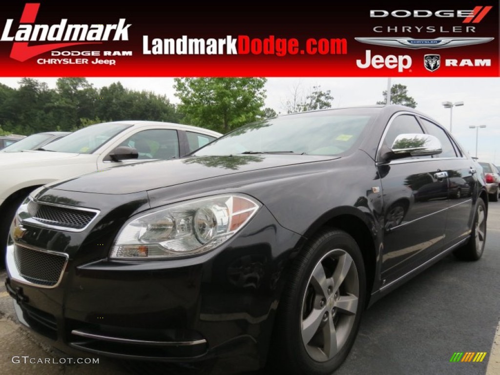 2008 Malibu LT Sedan - Black Granite Metallic / Ebony photo #1