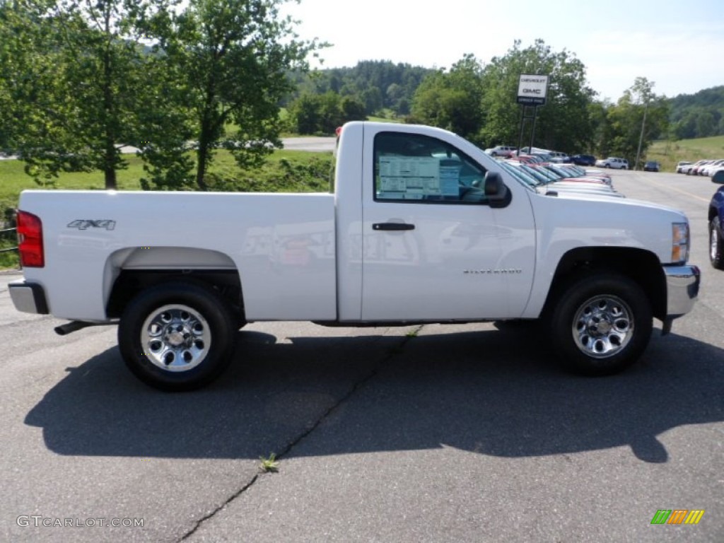 2012 Silverado 1500 LS Regular Cab 4x4 - Summit White / Dark Titanium photo #2