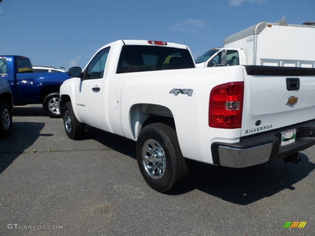 2012 Silverado 1500 LS Regular Cab 4x4 - Summit White / Dark Titanium photo #4