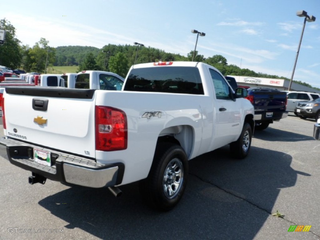 2012 Silverado 1500 LS Regular Cab 4x4 - Summit White / Dark Titanium photo #5